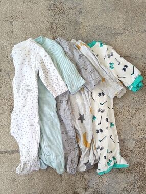 Bundle of 5 Infant Footed Sleepers
